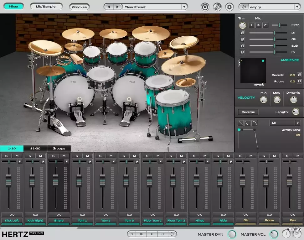 赫兹鼓音源 Hertz Instruments Hertz Drums v2.0.6 WIN版VST云